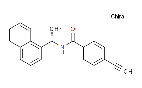 CAS No. 503618-19-7, (S)-4-Ethynyl-N-(1-(naphthalen-1-yl)ethyl)benzamide