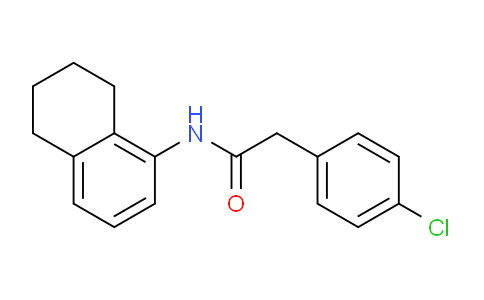 CAS No. 924633-60-3, 2-(4-Chlorophenyl)-N-(5,6,7,8-tetrahydronaphthalen-1-yl)acetamide