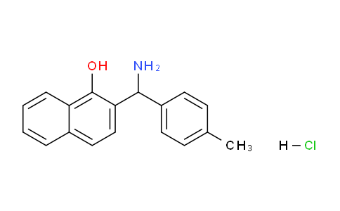 CAS No. 736173-19-6, 2-(Amino(p-tolyl)methyl)naphthalen-1-ol hydrochloride