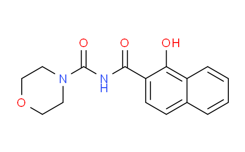 CAS No. 62353-88-2, N-(1-Hydroxy-2-naphthoyl)morpholine-4-carboxamide