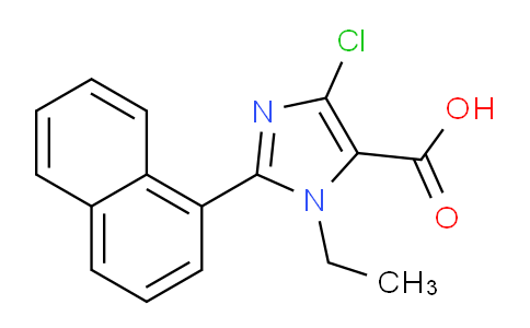 CAS No. 906477-17-6, 4-Chloro-1-ethyl-2-(naphthalen-1-yl)-1H-imidazole-5-carboxylic acid