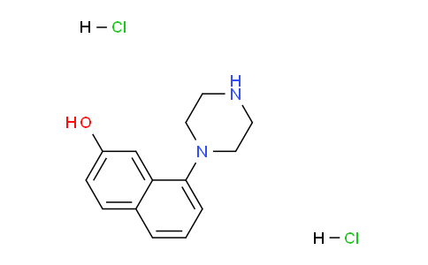 CAS No. 1303968-32-2, 8-(Piperazin-1-yl)naphthalen-2-ol dihydrochloride