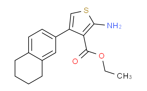 CAS No. 952958-87-1, Ethyl 2-amino-4-(5,6,7,8-tetrahydronaphthalen-2-yl)thiophene-3-carboxylate