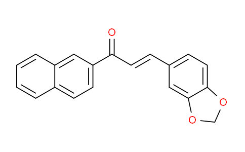 CAS No. 52601-57-7, 3-(Benzo[d][1,3]dioxol-5-yl)-1-(naphthalen-2-yl)prop-2-en-1-one