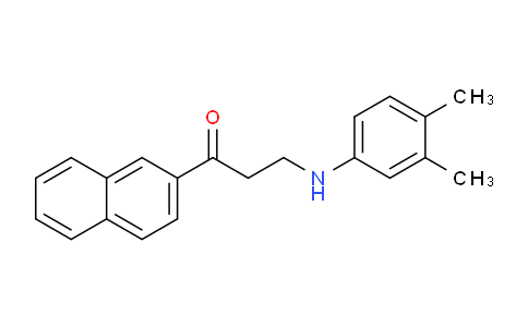 CAS No. 477319-14-5, 3-((3,4-Dimethylphenyl)amino)-1-(naphthalen-2-yl)propan-1-one