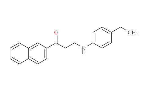 CAS No. 477320-43-7, 3-((4-Ethylphenyl)amino)-1-(naphthalen-2-yl)propan-1-one