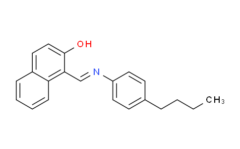 CAS No. 87498-51-9, 1-(((4-Butylphenyl)imino)methyl)naphthalen-2-ol