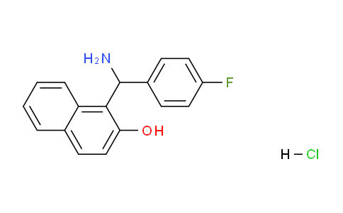 CAS No. 1169968-26-6, 1-(Amino(4-fluorophenyl)methyl)naphthalen-2-ol hydrochloride