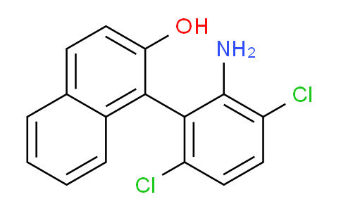 CAS No. 1424386-54-8, 1-(2-Amino-3,6-dichlorophenyl)naphthalen-2-ol