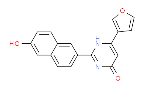 CAS No. 651723-59-0, 6-(Furan-3-yl)-2-(6-hydroxynaphthalen-2-yl)pyrimidin-4(1H)-one