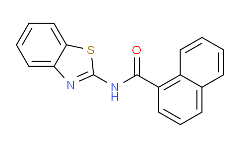 CAS No. 361183-58-6, N-(Benzo[d]thiazol-2-yl)-1-naphthamide