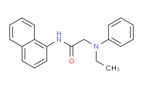 CAS No. 62227-38-7, 2-(Ethyl(phenyl)amino)-N-(naphthalen-1-yl)acetamide