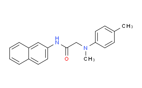 CAS No. 62227-40-1, 2-(Methyl(p-tolyl)amino)-N-(naphthalen-2-yl)acetamide