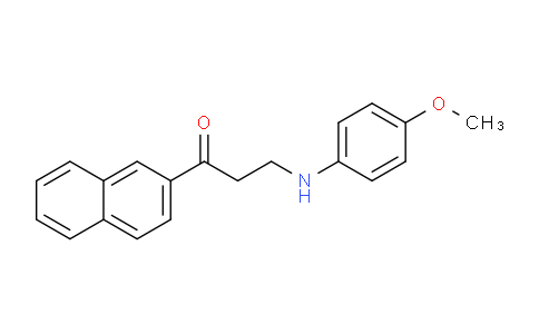 CAS No. 477333-84-9, 3-((4-Methoxyphenyl)amino)-1-(naphthalen-2-yl)propan-1-one