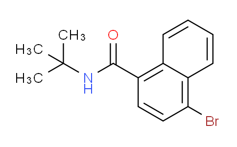 CAS No. 1365272-69-0, 4-bromo-N-(tert-butyl)-1-naphthamide