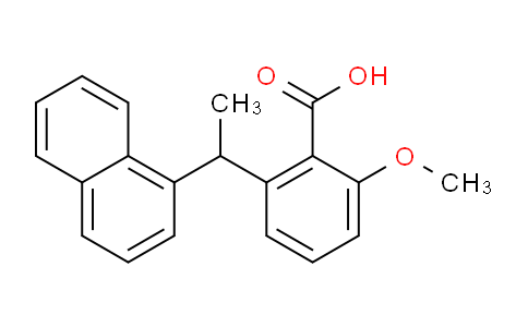 CAS No. 62064-41-9, 2-Methoxy-6-(1-(naphthalen-1-yl)ethyl)benzoic acid
