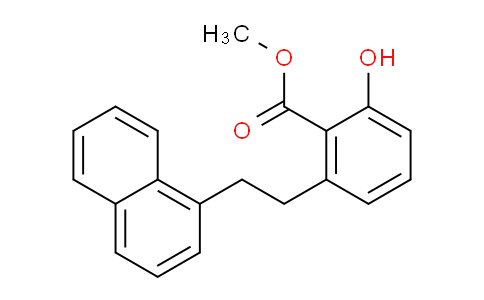 CAS No. 1171921-82-6, Methyl 2-hydroxy-6-(2-(naphthalen-1-yl)ethyl)benzoate