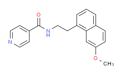CAS No. 138112-92-2, N-(2-(7-Methoxynaphthalen-1-yl)ethyl)isonicotinamide