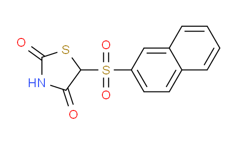 CAS No. 125518-46-9, 5-(Naphthalen-2-ylsulfonyl)thiazolidine-2,4-dione