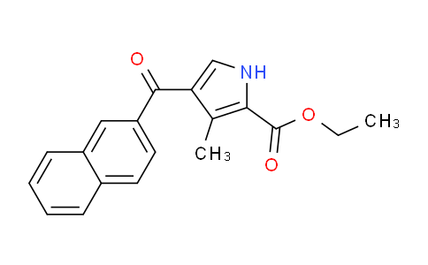 CAS No. 1263215-14-0, Ethyl 4-(2-naphthoyl)-3-methyl-1H-pyrrole-2-carboxylate