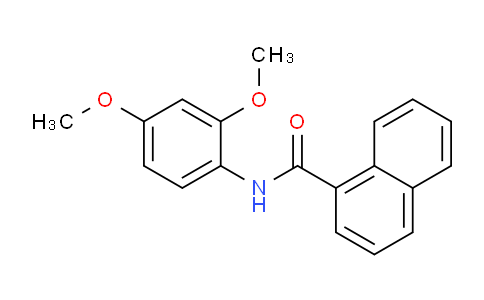 CAS No. 331240-21-2, N-(2,4-Dimethoxyphenyl)-1-naphthamide
