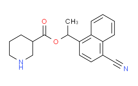 CAS No. 870889-65-9, 1-(4-Cyanonaphthalen-1-yl)ethyl piperidine-3-carboxylate