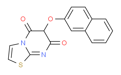 CAS No. 92691-19-5, 6-(Naphthalen-2-yloxy)-5H-thiazolo[3,2-a]pyrimidine-5,7(6H)-dione
