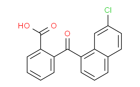 CAS No. 60786-52-9, 2-(7-Chloro-1-naphthoyl)benzoic acid