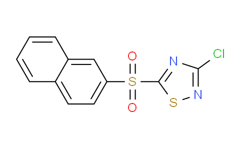 CAS No. 1000575-39-2, 3-Chloro-5-(naphthalen-2-ylsulfonyl)-1,2,4-thiadiazole