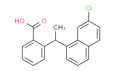 CAS No. 60786-54-1, 2-(1-(7-Chloronaphthalen-1-yl)ethyl)benzoic acid