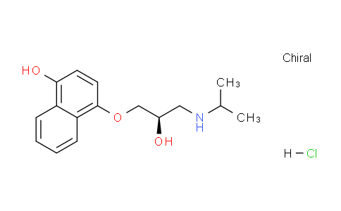 CAS No. 135201-49-9, (R)-4-(2-Hydroxy-3-(isopropylamino)propoxy)naphthalen-1-ol hydrochloride