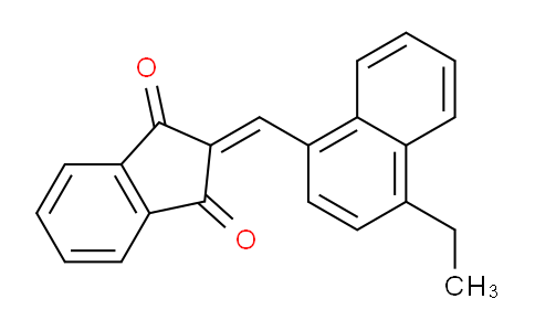 CAS No. 27533-99-9, 2-((4-Ethylnaphthalen-1-yl)methylene)-1H-indene-1,3(2H)-dione