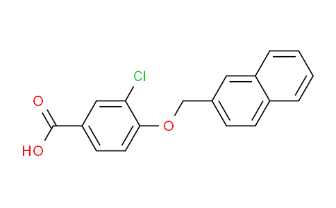 CAS No. 833484-98-3, 3-Chloro-4-(naphthalen-2-ylmethoxy)benzoic acid