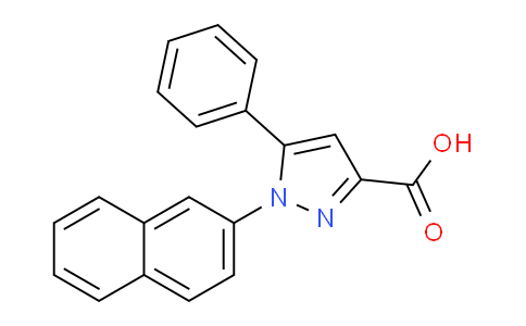CAS No. 62160-34-3, 1-(Naphthalen-2-yl)-5-phenyl-1H-pyrazole-3-carboxylic acid