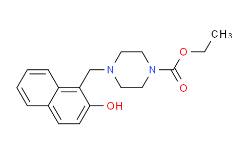 CAS No. 5424-71-5, Ethyl 4-((2-hydroxynaphthalen-1-yl)methyl)piperazine-1-carboxylate
