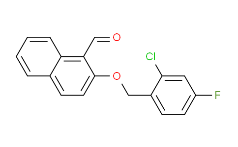 CAS No. 1427021-72-4, 2-((2-Chloro-4-fluorobenzyl)oxy)-1-naphthaldehyde