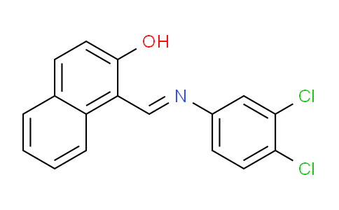 CAS No. 737-67-7, 1-(((3,4-Dichlorophenyl)imino)methyl)naphthalen-2-ol