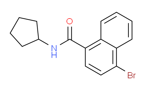 CAS No. 1365272-42-9, 4-bromo-N-cyclopentyl-1-naphthamide