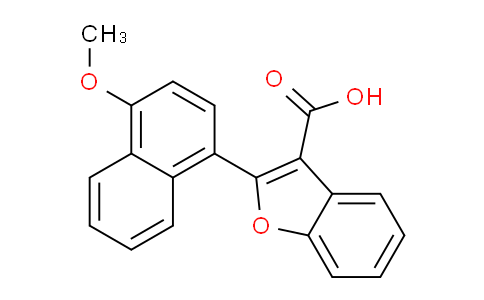 CAS No. 61639-38-1, 2-(4-Methoxynaphthalen-1-yl)benzofuran-3-carboxylic acid