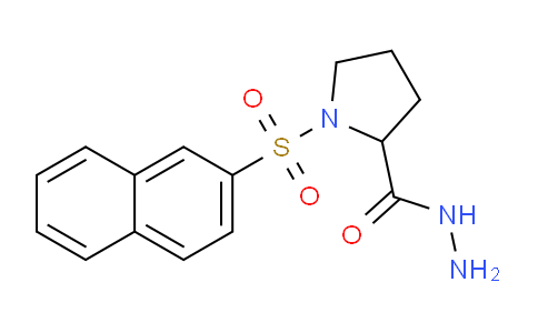 CAS No. 1009484-73-4, 1-(Naphthalen-2-ylsulfonyl)pyrrolidine-2-carbohydrazide
