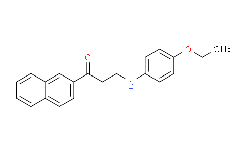CAS No. 477320-02-8, 3-((4-Ethoxyphenyl)amino)-1-(naphthalen-2-yl)propan-1-one