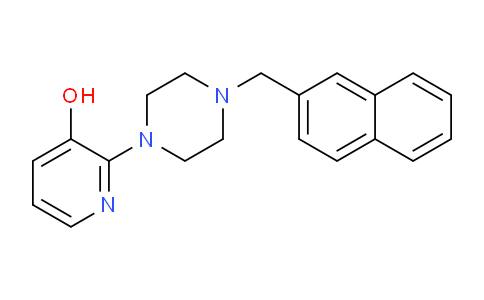 CAS No. 61187-12-0, 2-(4-(Naphthalen-2-ylmethyl)piperazin-1-yl)pyridin-3-ol
