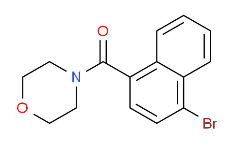 CAS No. 1365272-45-2, 4-[(4-Bromonaphthalen-1-yl)carbonyl]morpholine