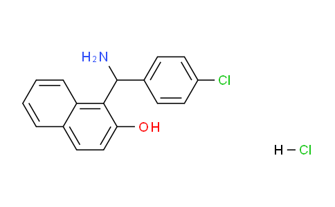 CAS No. 856209-29-5, 1-(Amino(4-chlorophenyl)methyl)naphthalen-2-ol hydrochloride