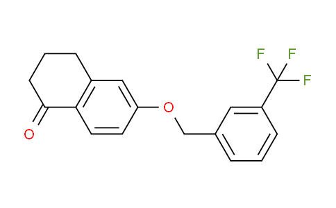 CAS No. 1956377-06-2, 6-((3-(Trifluoromethyl)benzyl)oxy)-3,4-dihydronaphthalen-1(2H)-one