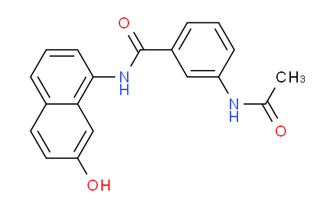 CAS No. 61931-64-4, 3-Acetamido-N-(7-hydroxynaphthalen-1-yl)benzamide