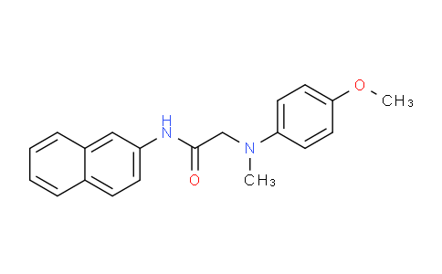 CAS No. 62227-41-2, 2-((4-Methoxyphenyl)(methyl)amino)-N-(naphthalen-2-yl)acetamide