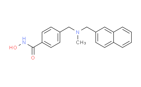 CAS No. 918631-19-3, N-Hydroxy-4-((methyl(naphthalen-2-ylmethyl)amino)methyl)benzamide