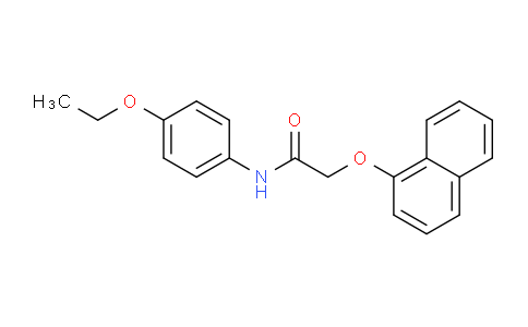 CAS No. 443644-39-1, N-(4-Ethoxyphenyl)-2-(naphthalen-1-yloxy)acetamide