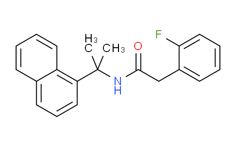 CAS No. 91892-70-5, 2-(2-Fluorophenyl)-N-(2-(naphthalen-1-yl)propan-2-yl)acetamide